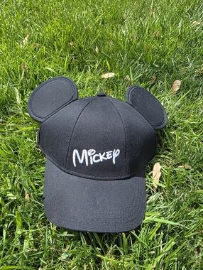 Mickey Ear Black Baseball Cap
